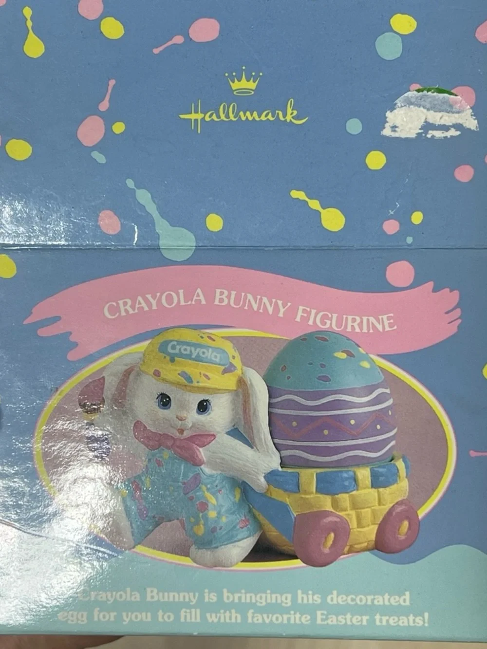 Crayola Pastel Bunny with Easter Egg Basket - Multi-Color Hallmark Figure